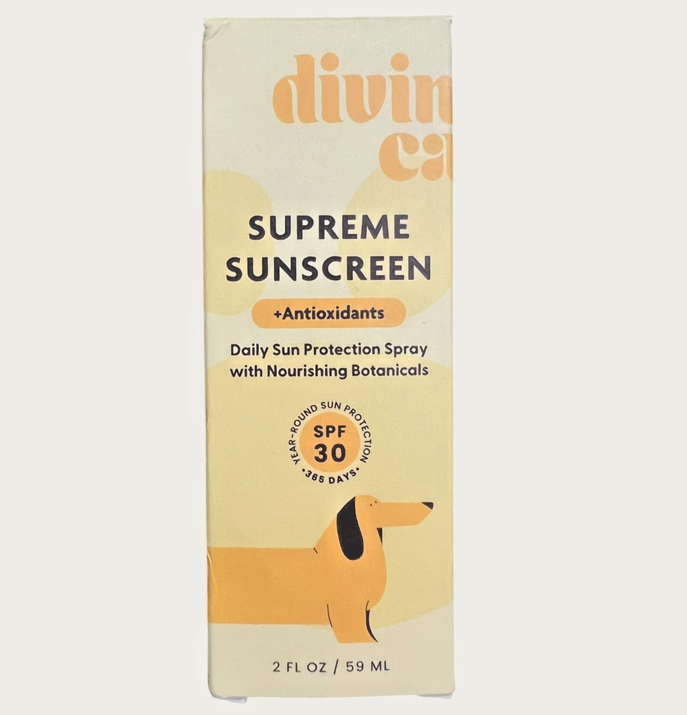 Divine Canine Supreme Dog Pet Sunscreen Spray SPF 30 Water Resistant 2 fl oz